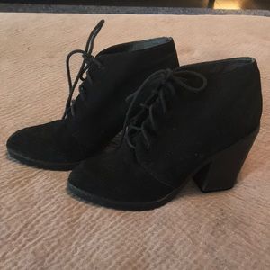 Women’s Black lace up booties
